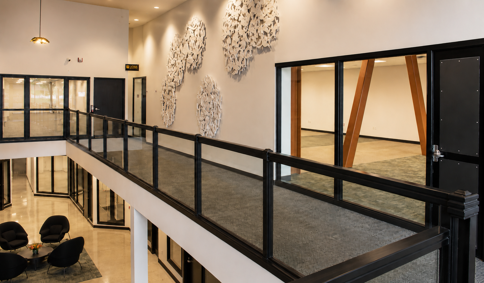 Kress Building upper level atrium — office suites for lease at 932 Broadway, Tacoma WA